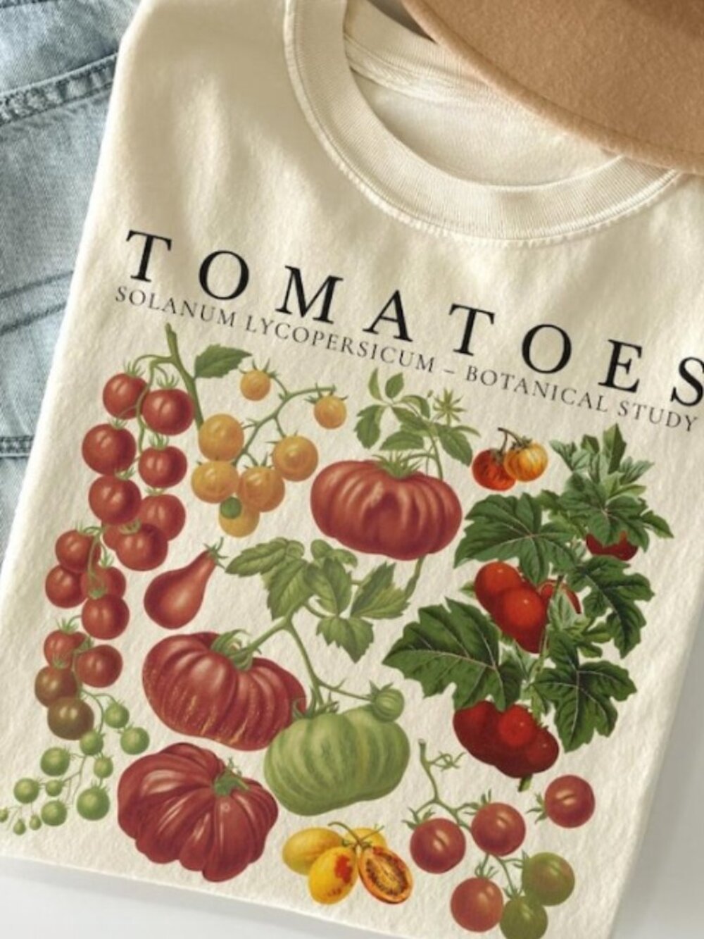 Fruit Shirt, Botanical Shirt, Cottagecore Clothing Vegan Shirt - Picture 2 of 3
